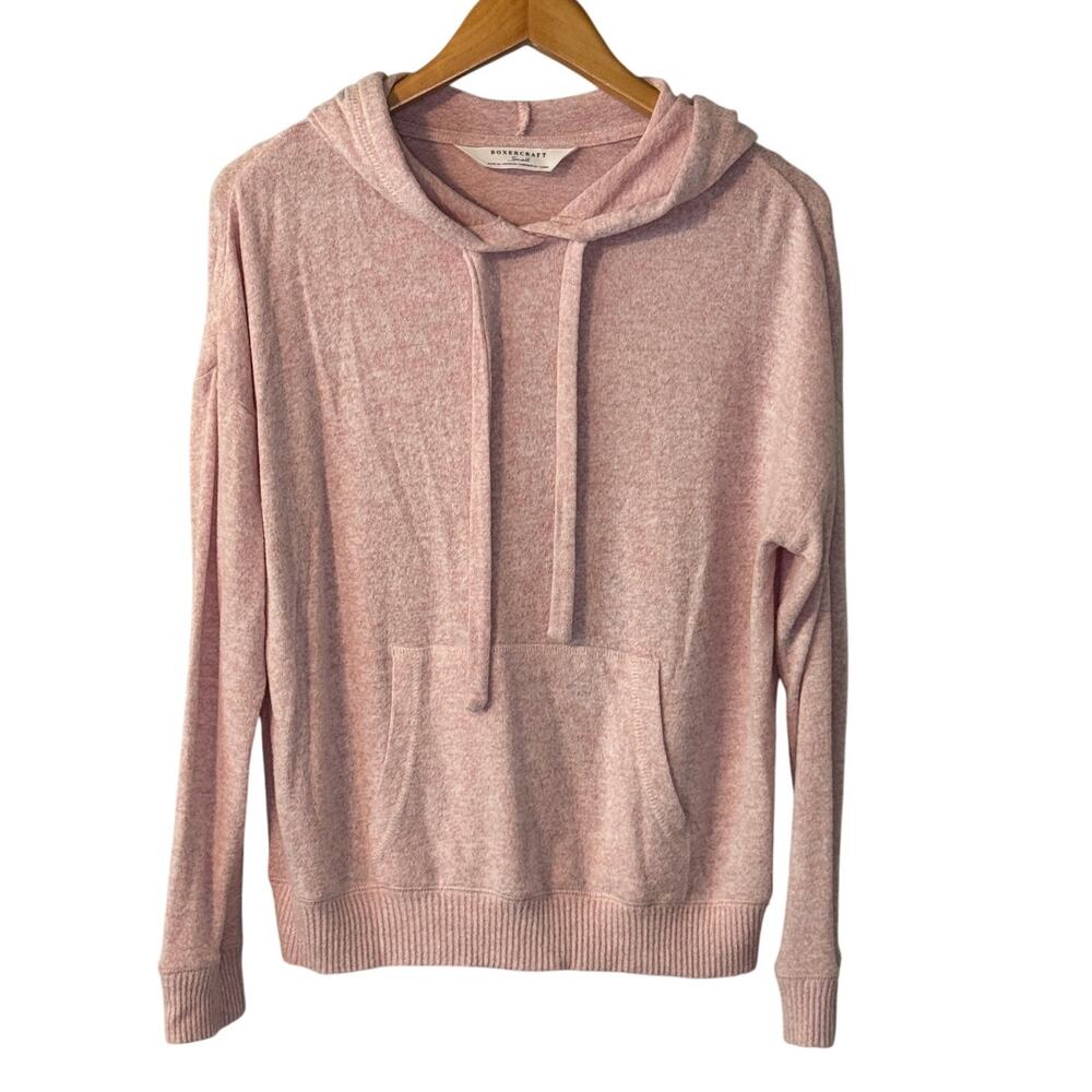 Boxercraft Cuddle Hoodie Soft Sweatshirt Blush Heather Womens size Small